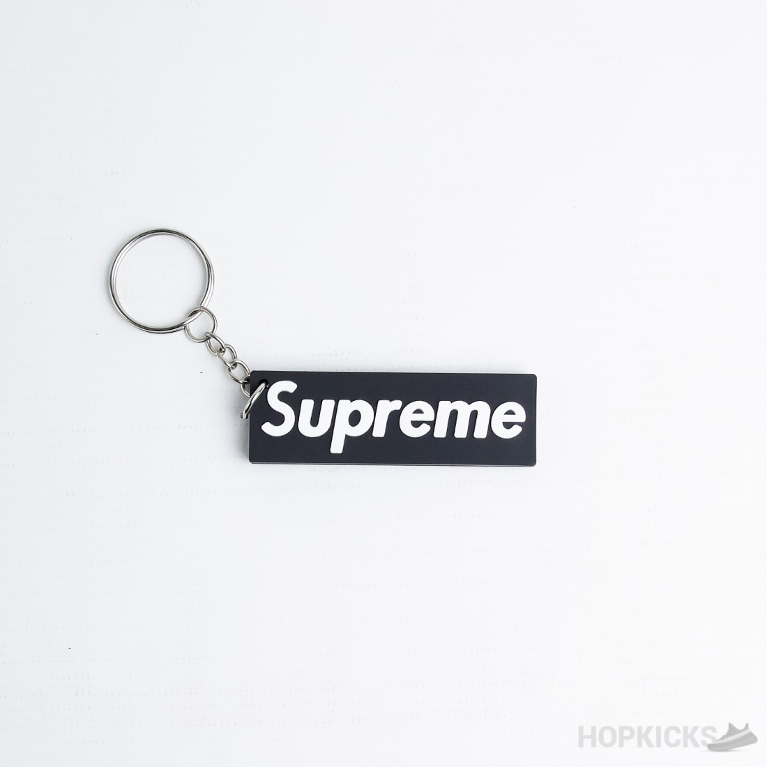 Supreme Black Logo Keychain